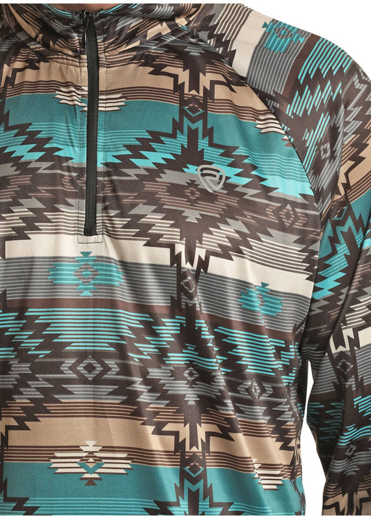 Panhandle - Aztec Quarter Zip Pullover Sweater