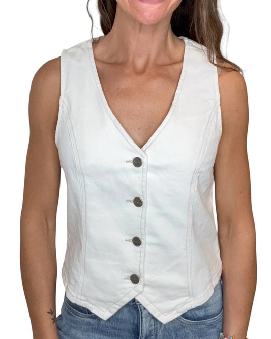 Risen - Valerie Cropped Denim Vest
