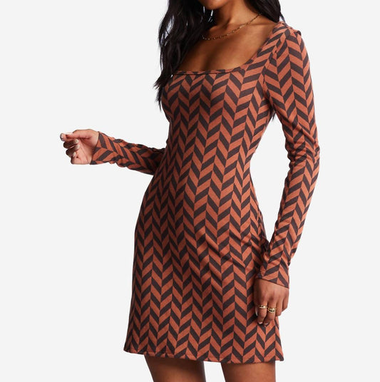 Billabong - Still Your Girl Long Sleeve Mini Dress