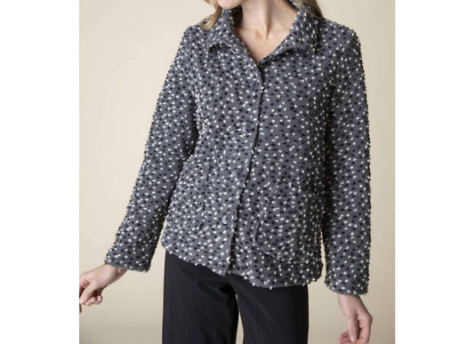 Habitat - Lots if Dots Boiled Wool Swing Coat