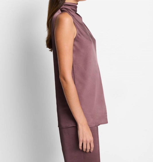 Nic + Zoe - Luxe Satin Drape Tank