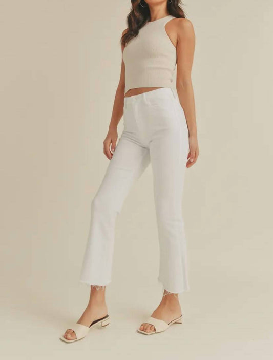 Just Black Denim - High Rise Cropped Demi Flare Jean