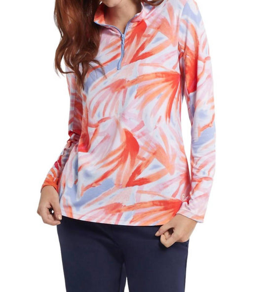 Tribal - PERFORMANCE MOCK NECK LONG SLEEVE TOP