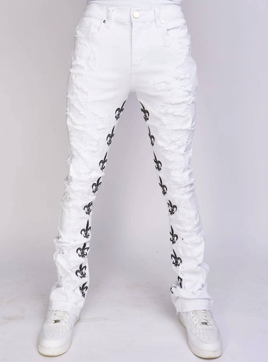 Politics - Men's Barkley Stacked Embroidery 5 Pocket Pant