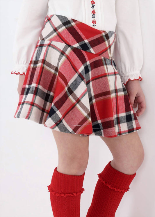 Mayoral - Mini Check Skirt