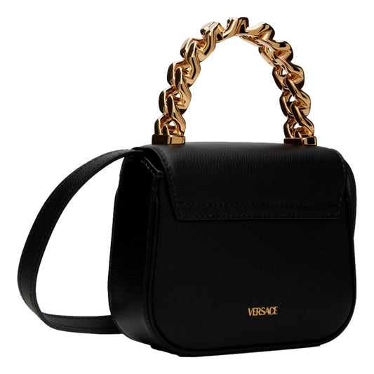 Versace - Women's Top Handle Mini Vitello Leather Handbag