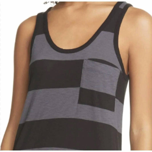 Atm - Stripe Sleeveless Maxi Dress