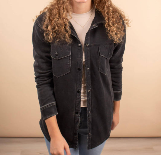 Mono B - Sadie Staple Collared Shacket