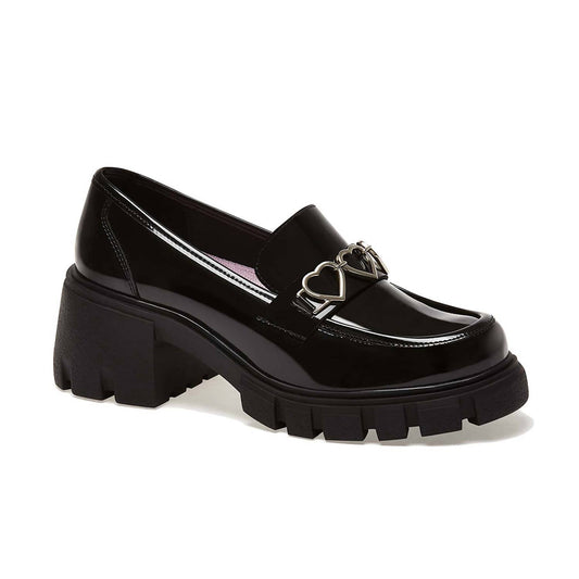 Andrea - Women's Patent Penny Hearts Loafers