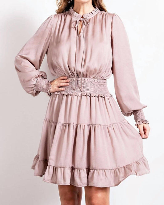 Easel - Carmela Satin Dress