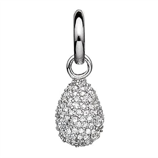 Story Jewellery - Sterling Silver Pave Sparkle Drop Charm