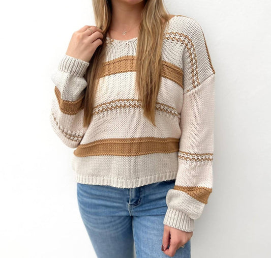 Bibi - She's a Winner Striped Sweater