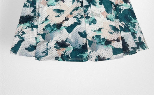 Lija - Circle Mesh Flounce Skort