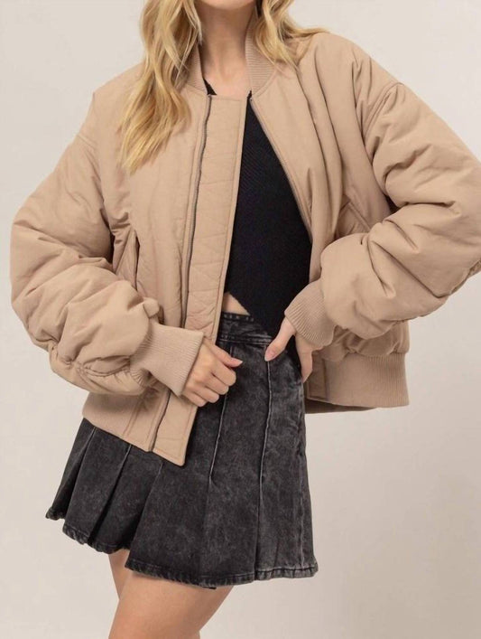 Hyfve - Bella Oversized Bomber Puffer Jacket