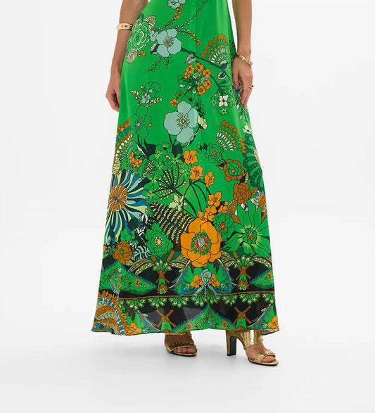 Camilla - Tie Front Cut Out Maxi Dress