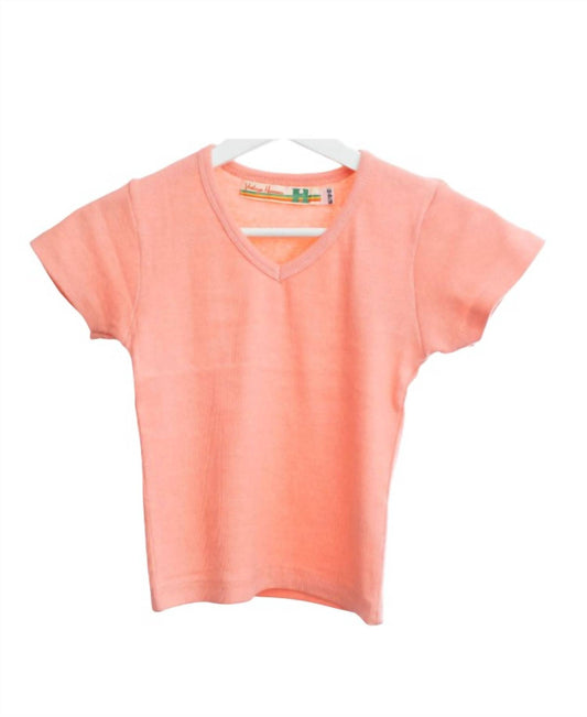 Vintage Havana - Girl's Ribbed V-neck Tee