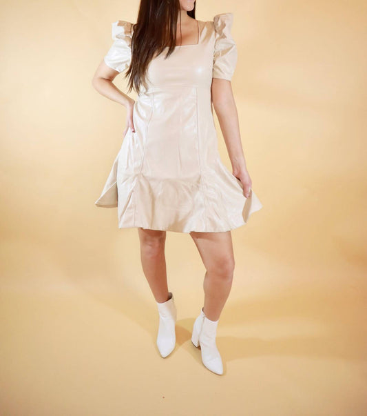 Glam - Faux Leather Dress