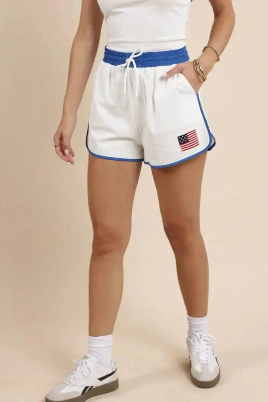 Sadie & Sage - Patriotic Flag Shorts