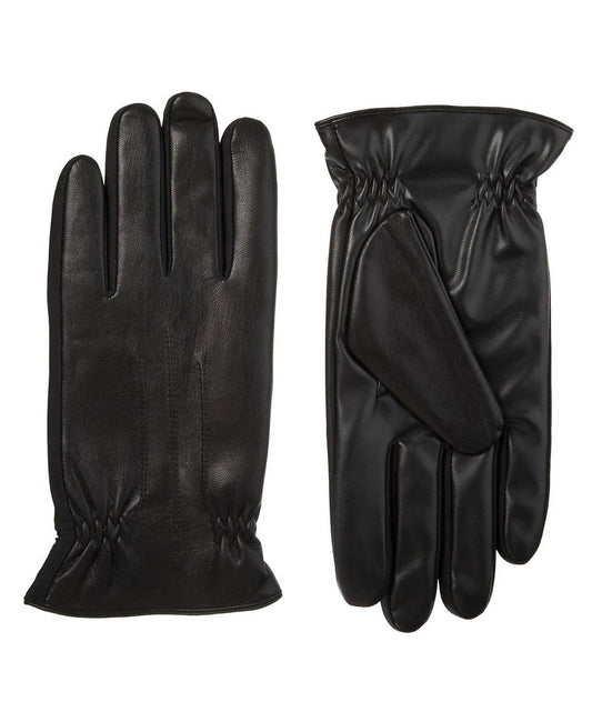 Isotoner - Men's Sleekheat Stretch Faux Nappa Gloves