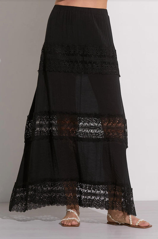Elan - Vera Crochet Maxi Skirt