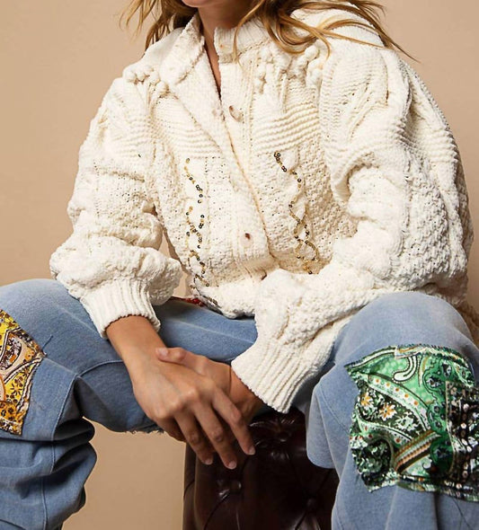 Pol - Cozy in Cable Cardigan