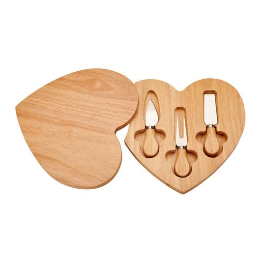 Creative Gifts International - Heart-Shaped Cheese Board & Tool Set