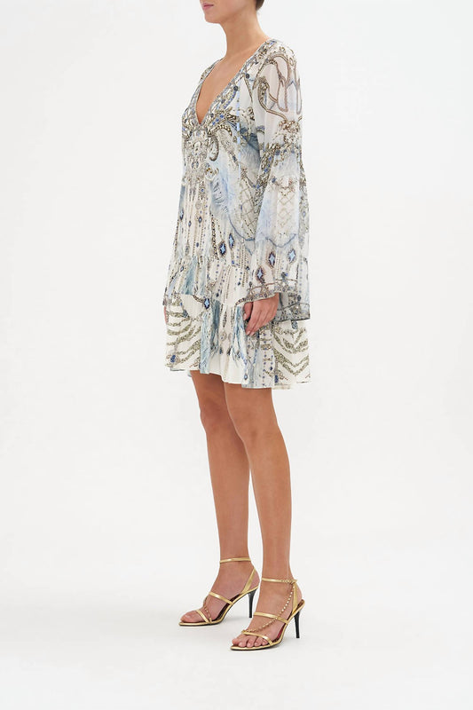 Camilla - A-line Gathered Panel Dress