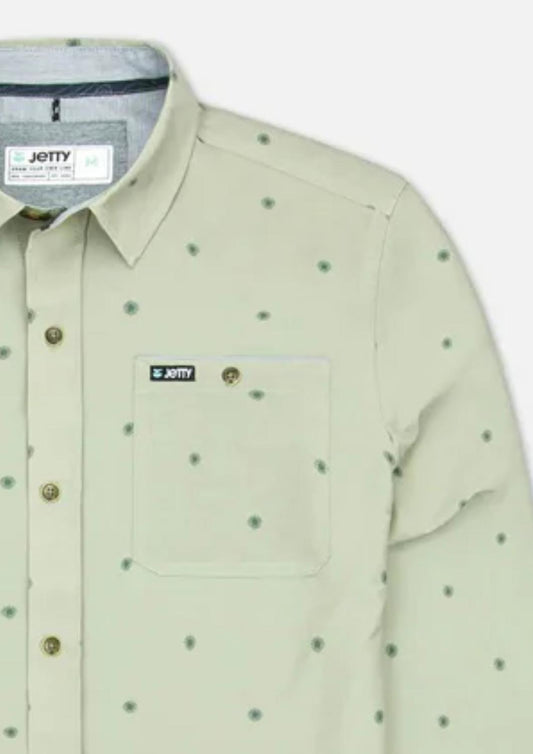 Jetty - Men's Longwood Stretch Longsleeve Woven Shirt