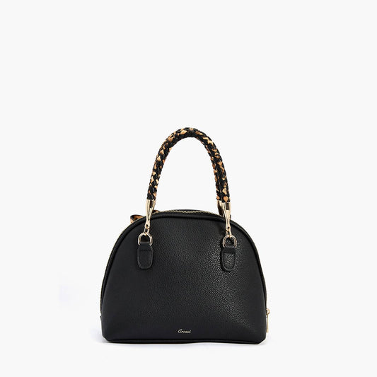 Like Dreams - Women's Leopard Top Handle Bow Crossbody Bag