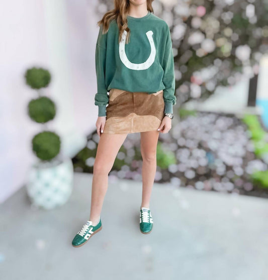 Very J - Swirl Suede Skirt