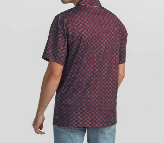 Southern Shirt Company - Down Set Hut Printed Short Sleeve Polo