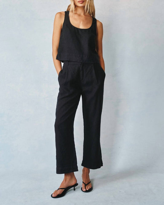 Bella Dahl - Pleated Wide Leg Ankle Pant