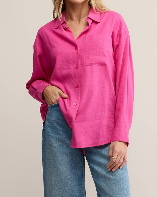 Z Supply - Alfie Linen Button Up Island Shirt