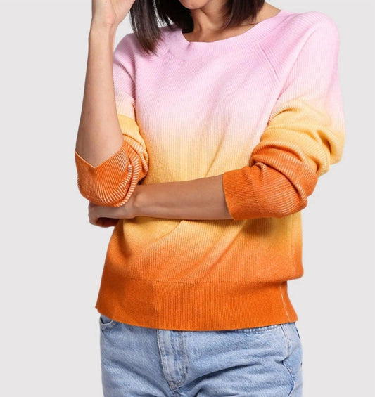 Minnie Rose - Cotton Cashmere Ombre Baby Shaker Crew Sweater