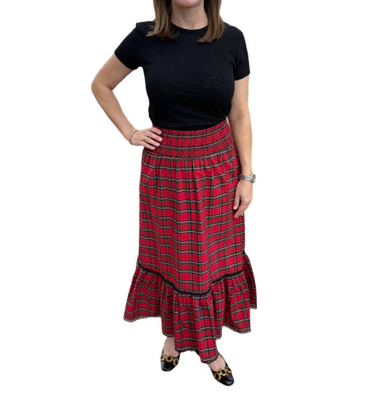 Sail To Sable - Smocked Waist Midi Skirt