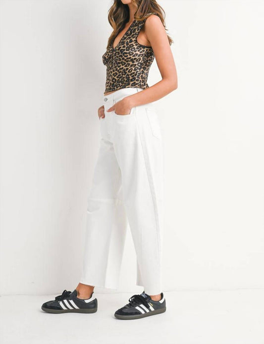 Just Black Denim - Seamed Barrel Jean