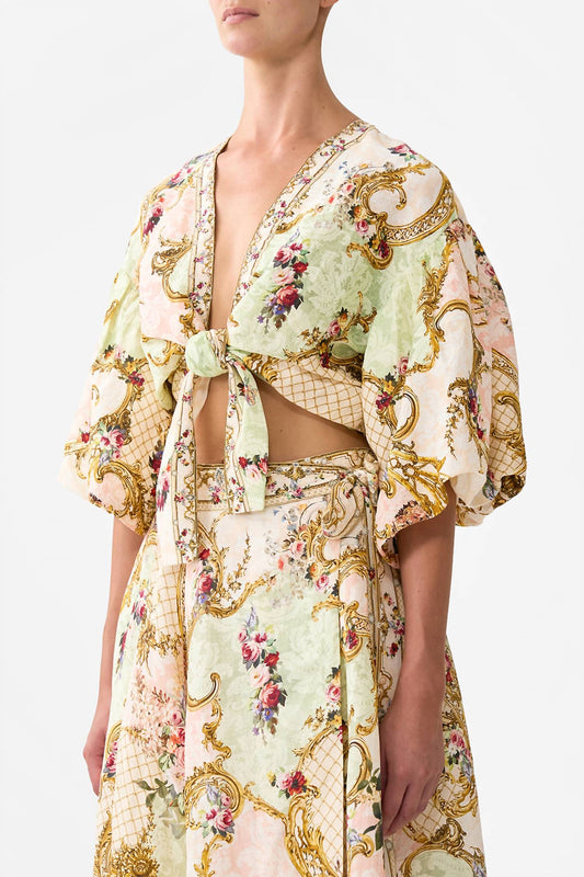 Camilla - Front Puff Sleeve Top