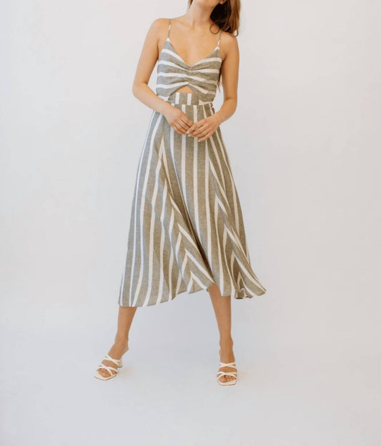 Guadalupe Design - Filomena Stripe Midi Dress
