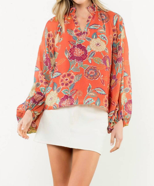 Thml - Floral VNeck Top