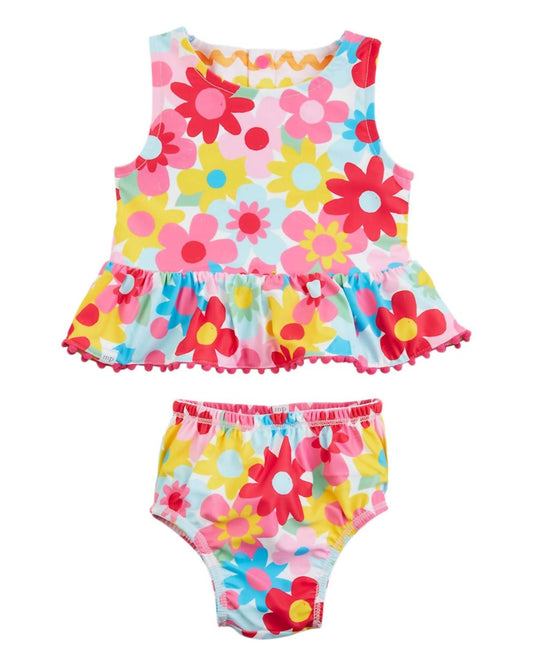 Mudpie - Girl's Rasrainbow Reversible Swim Suit