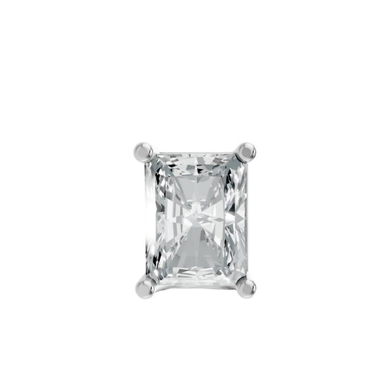 Aamiaa - Women's Radiant Shape 4 Prong Push Back Studs