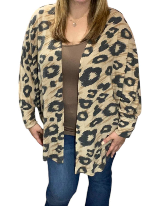 Honeyme - Fleecey Cocoon Cardigan