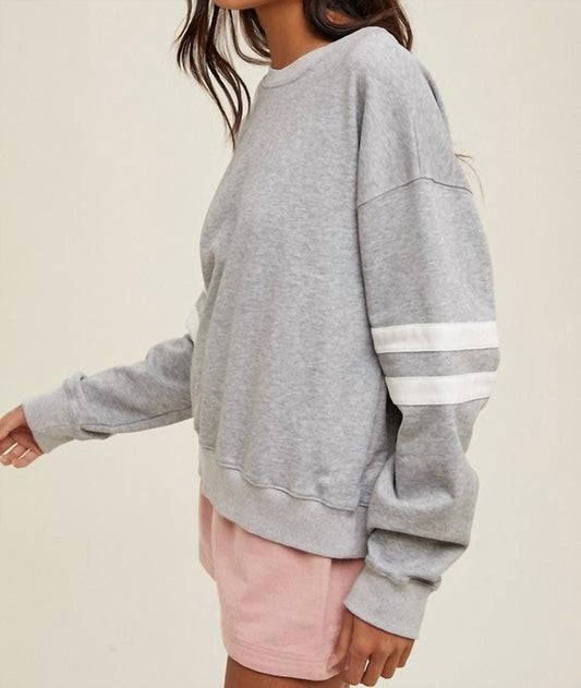 Wishlist - Varsity Striped Knit Pullover Top