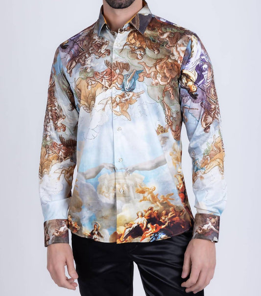 Barabas - Marrakesh Rhinestone Long Sleeve Shirt