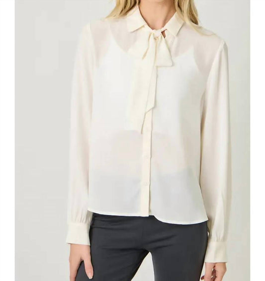 Mystree - Diana Detachable Tie Neck Blouse