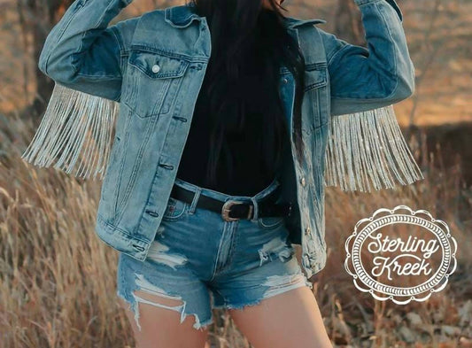 Sterling Kreek - Rhinestone Rodeo Denim Jacket - Plus