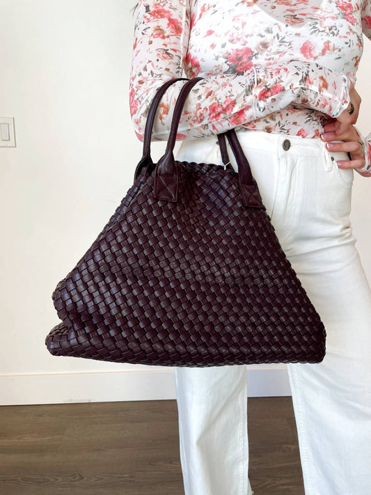 Urban Expressions - Women's Ithaca Woven Vegan Leather Tote Bag