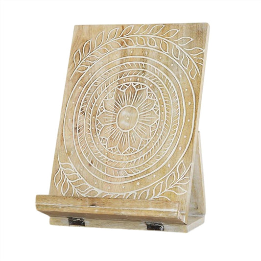 Mickler & Co. - Carved Wood Book/Tablet Stand