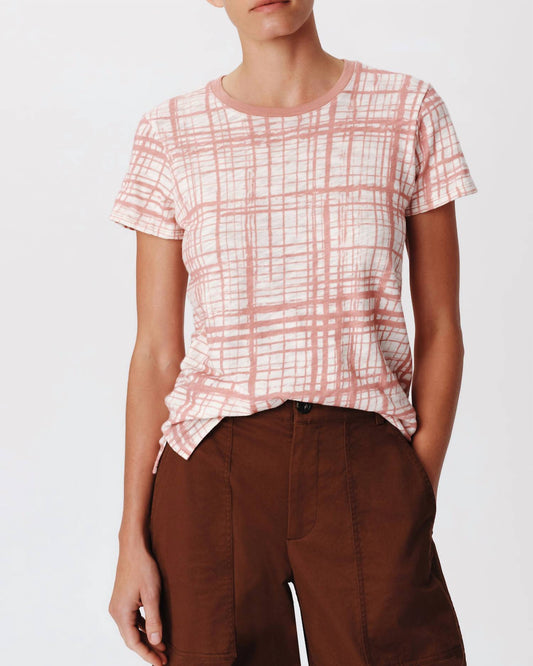 Atm - Slub Jersey Crosshatch Schoolboy Crewneck Tee