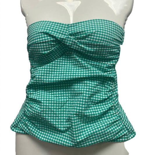 Draper James - Women's Detachable Straps Gingham Swim Top